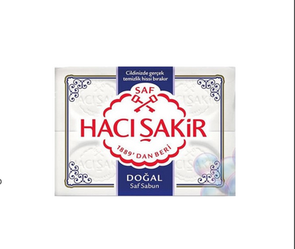 Haci Sakir Kernseife Weiße Seife (Dogal) 4x150g