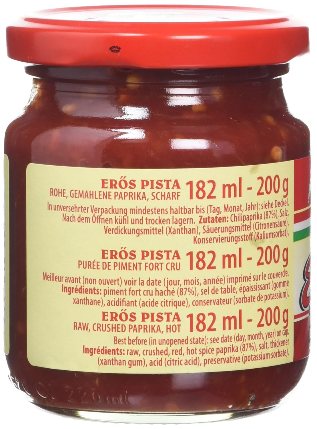 Paprikapaste scharf Erös Pista 200g (Starker Stefan)