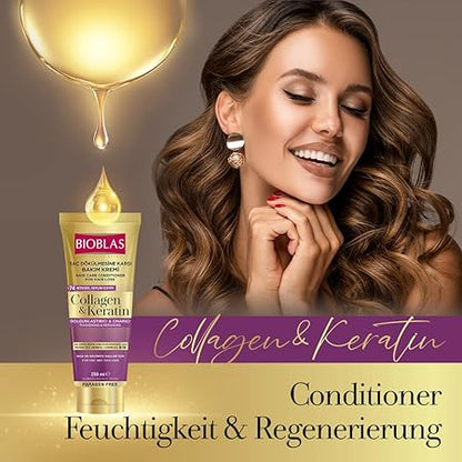 BIOBLAS Collagen & Keratin Haarpflege & Conditioner 250ml - gegen Haarverlust