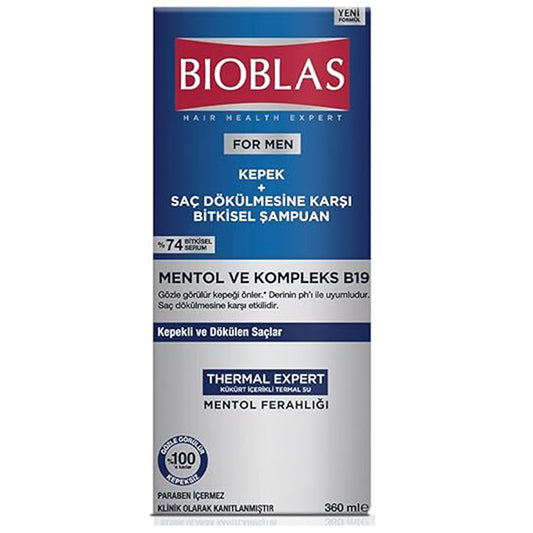 Bioblas Thermal Expert Men Shampoo gegen Schuppen & Haarausfall 360 ML