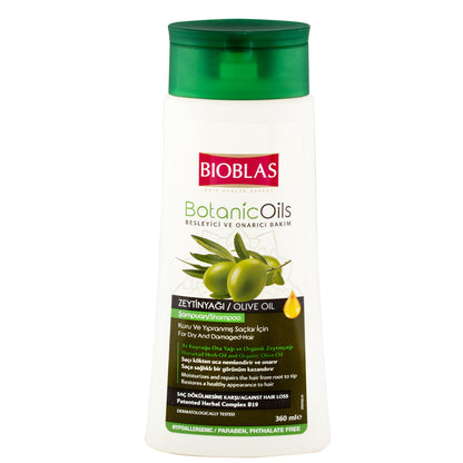 Bioblas Olivenöl Shampoo 360ml , Für Trockenes & Geschädigtes Haar