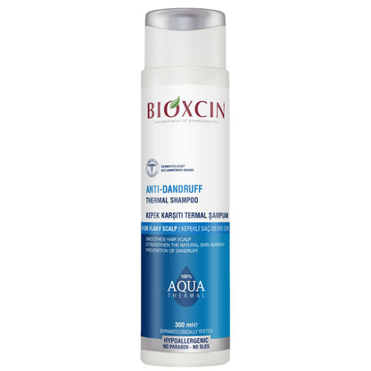 Bioxcin Anti-Schuppen Thermal Shampoo – Wirksame Schuppenbekämpfung mit Thermalwasser, Probiotika & Zink 300ml