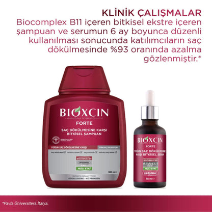 BIOXCIN FORTE Shampoo 3 für 2 - Gegen Intensiven Haarausfall - Wirksam & Schnell - Mit Bio Complex B11 - 3x300ml