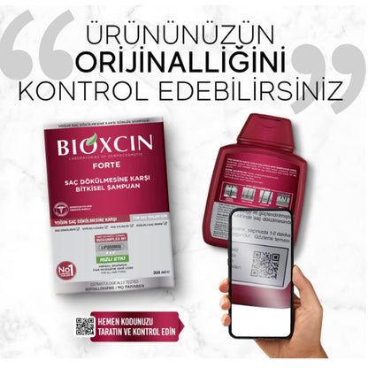 BIOXCIN FORTE Shampoo 3 für 2 - Gegen Intensiven Haarausfall - Wirksam & Schnell - Mit Bio Complex B11 - 3x300ml