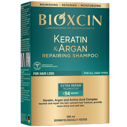 Bioxcin Keratin & Argan Repair Shampoo 300 Ml - Verwittertes & Beschädigtes Haar