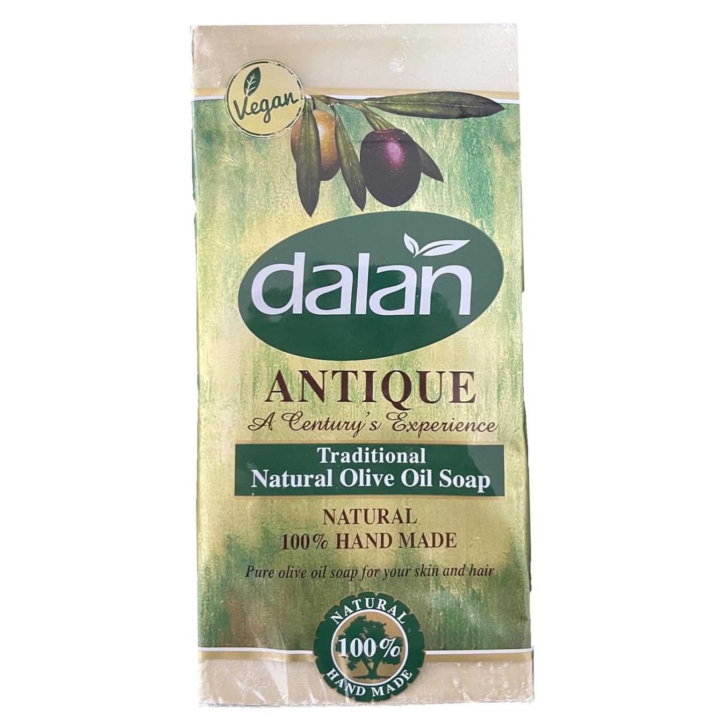 Dalan Seife 5x180 g, Natur, Handgefertigt, 100% Olivenöl Seife