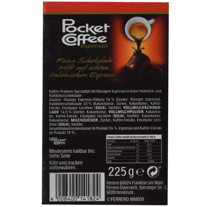 Ferrero Pocket Coffee Espresso 225g