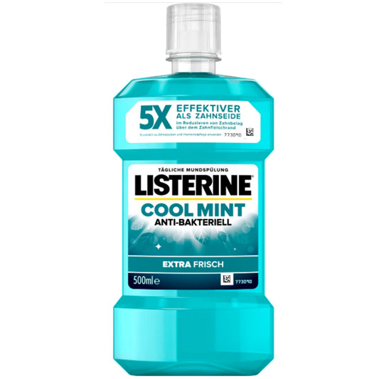 Listerine Cool Mint Mundspülung 500ml - Antibakteriell, Extra Frisch