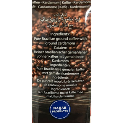 Arabischer Kaffee Najjar Selection mit Kardamom 200g , 100% Arabica - Orientalischer Mokka - Aus Brasilien