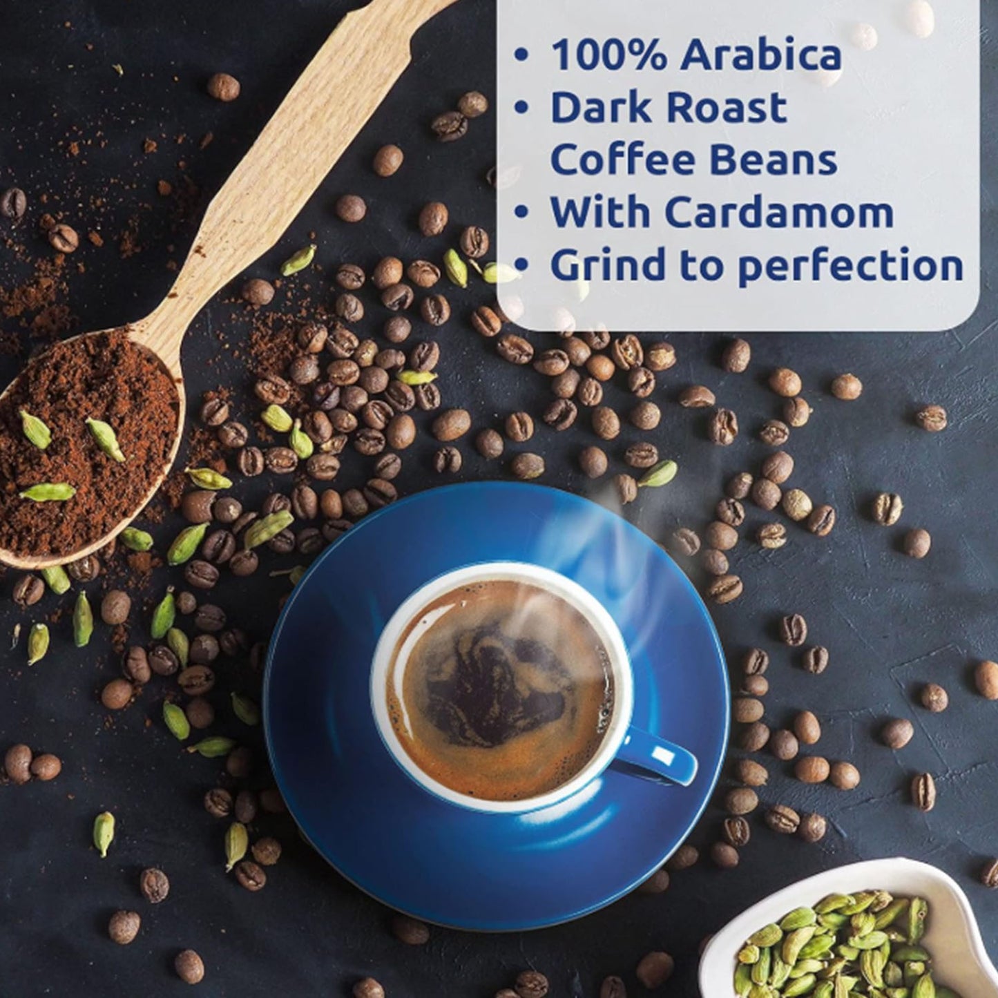 Arabischer Kaffee Najjar Selection mit Kardamom 200g , 100% Arabica - Orientalischer Mokka - Aus Brasilien