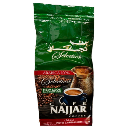 Arabischer Kaffee Najjar Selection mit Kardamom 200g , 100% Arabica - Orientalischer Mokka - Aus Brasilien