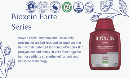 BIOXCIN FORTE Shampoo gegen intensiven Haarausfall- Mit Bio Complex B11  300ml