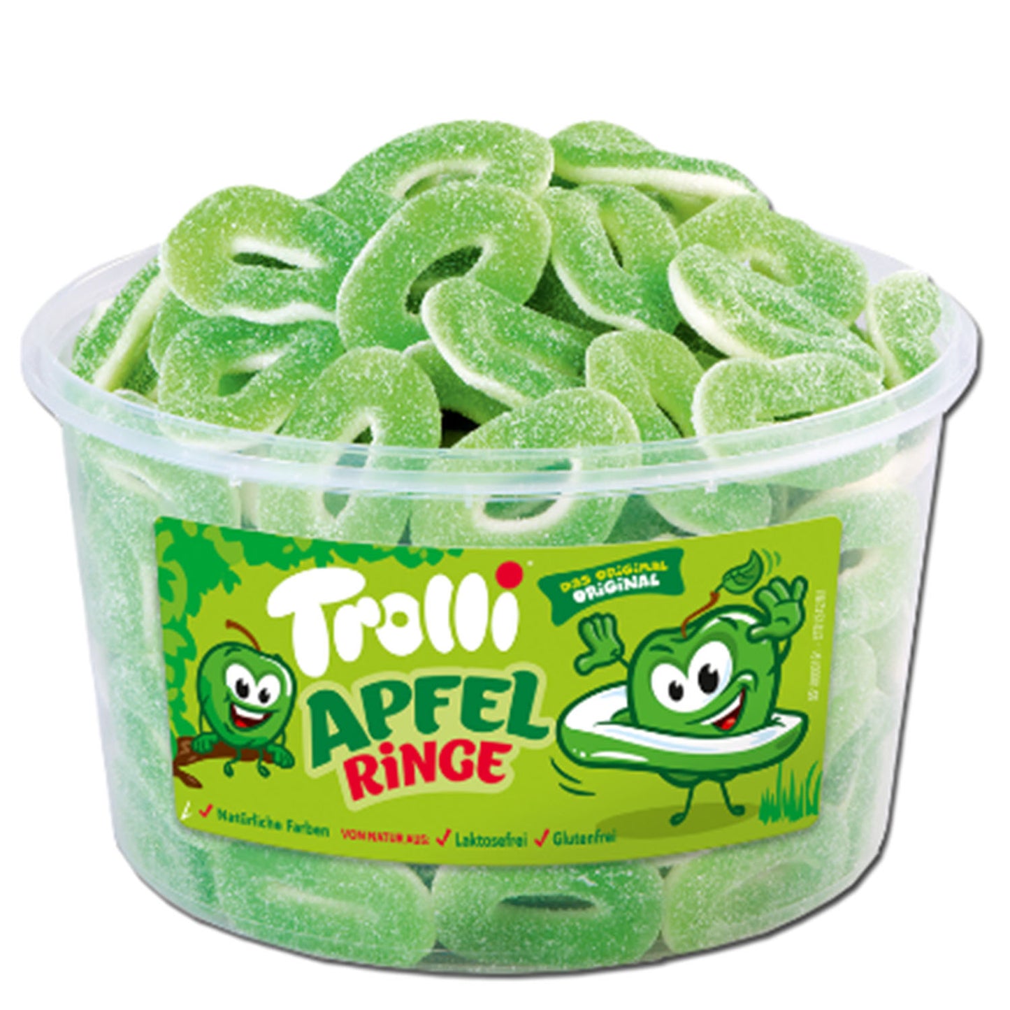 Trolli - Saure Apfelringe - Schaumgummi - Fruchtgummi - 150St/1200g