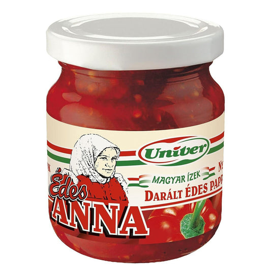 Paprikapaste mild Edes Anna ("Süße Anna"), 200g Glas - Paprika, püriert